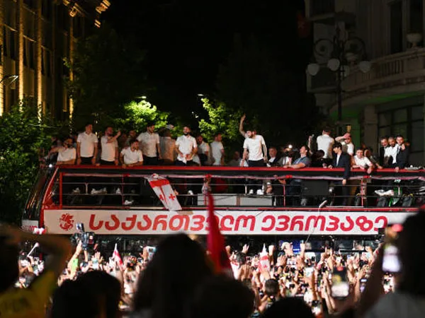 Tampil Impresif di Euro 2024, Timnas Georgia Disambut Meriah di Tbilisi