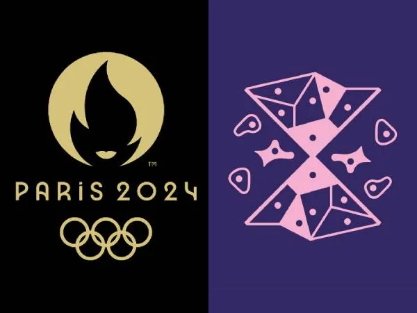 Gambar pictogram kompetisi panjat tebing untuk Olimpiade Paris 2024. (Foto: Olympics)