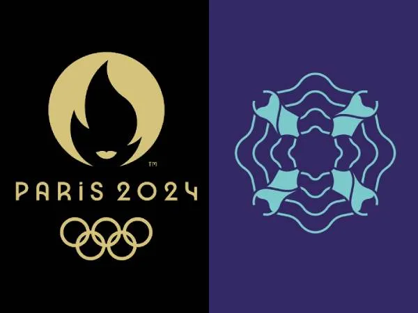 Gambar pictogram kompetisi renang artistik untuk Olimpiade Paris 2024. (Foto: Olympics)