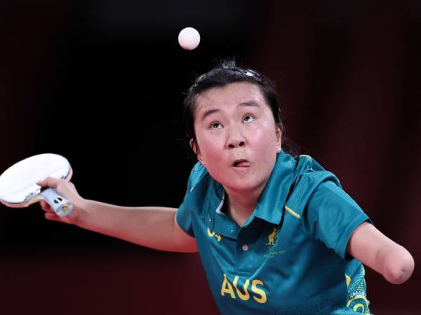 Para Atlet Olimpiade Bertarung Di Cabang Tenis Meja Paralimpiade Paris