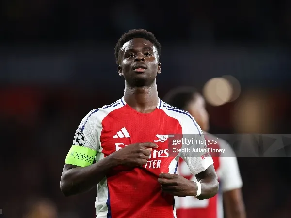 Arsenal berharap Bukayo Saka sudah fit untuk menghadapi Liverpool