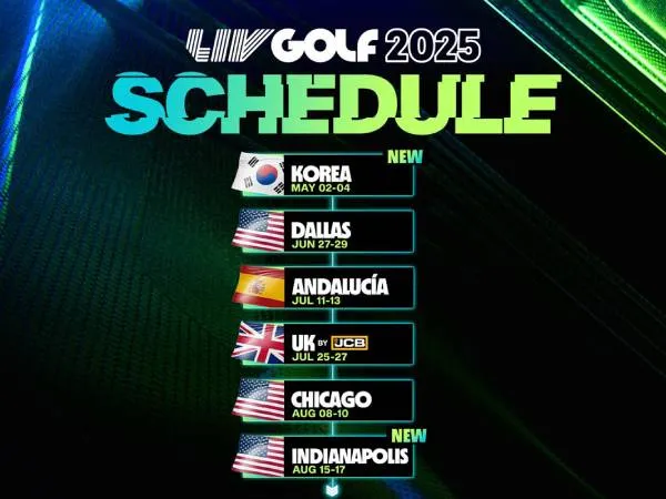 LIV Golf Dan European Tour Umumkan Jadwal Turnamen 2025