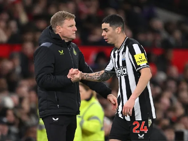 Eddie Howe dan Miguel Almiron