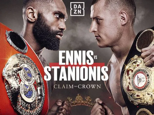 Jaron Ennis (kiri) dan Eimantas Stanionis. (Foto: Fight TV)