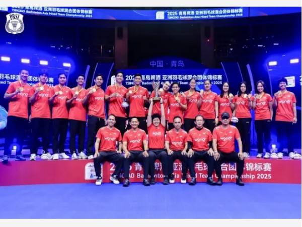 Pertama Kalinya Indonesia Kampiun Kejuaraan Beregu Campuran Asia