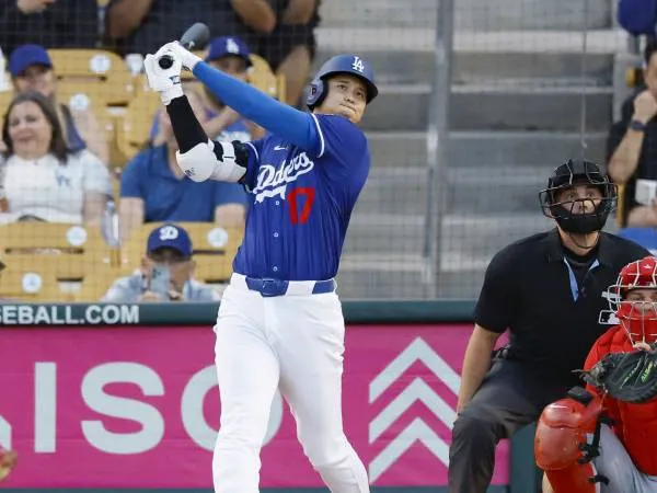 Shohei Ohtani Pukul Home Run Di Pertandingan Pertama Latihan Musim Semi
