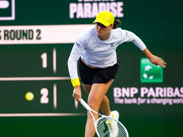 Jumpa Di Indian Wells, Iga Swiatek Masih Terlalu Tangguh Bagi Caroline Garcia