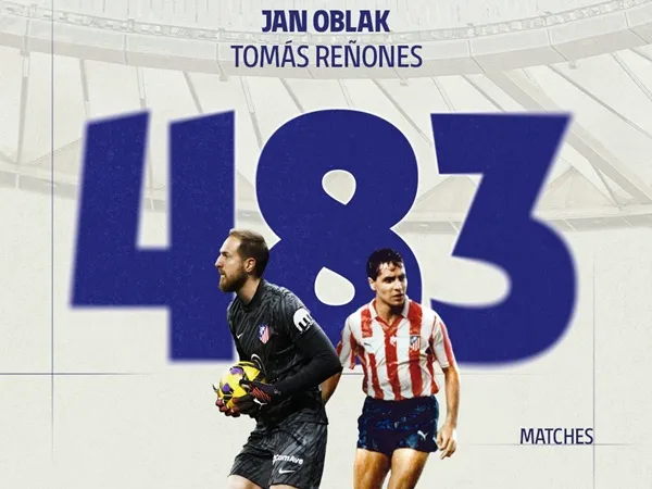 Oblak Jadi Pemain Dengan Penampilan Terbanyak Ketiga di Atletico Madrid