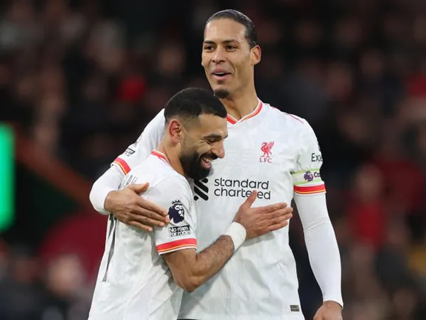 Mohamed Salah dan Virgil van Dijk.