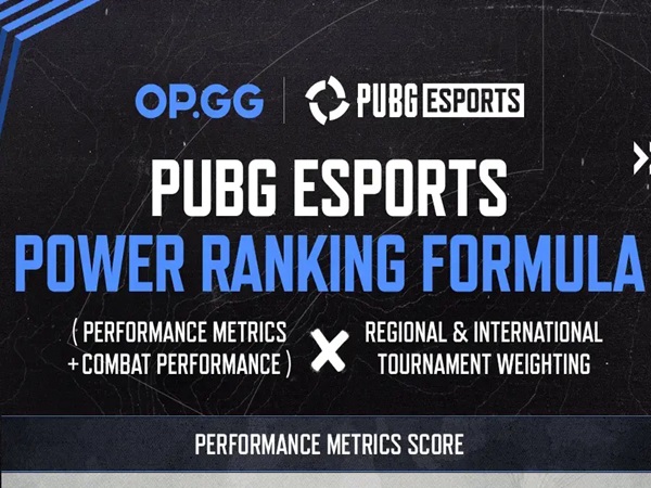 PUBG Esports Meluncurkan Sistem Peringkat Kekuatan Global Baru
