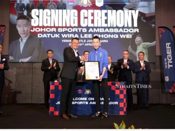 Legenda Malaysia Lee Chong Wei Ditunjuk Jadi Duta Olahraga Johor