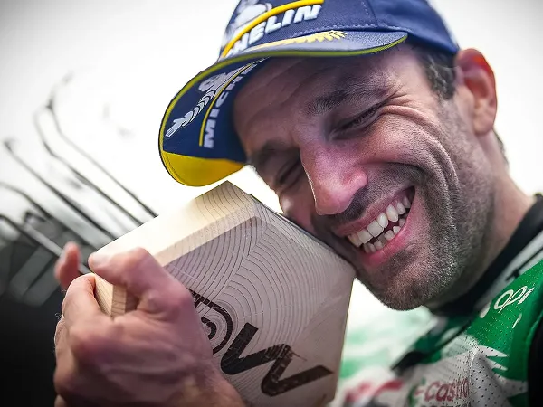 Johann Zarco bahagia bisa kalahkan Ducati di GP Prancis.