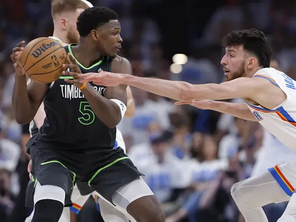 Anthony Edwards kecewa tampil buruk di Game 1 lawan Thunder.