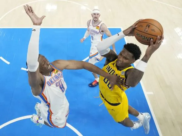 Meskipun mendominasi banyak kategori statistik di Game 1 Final NBA, Oklahoma City Thunder mendapati diri mereka tertinggal 0-1 dari Indiana Pacers. (Foto: AP)