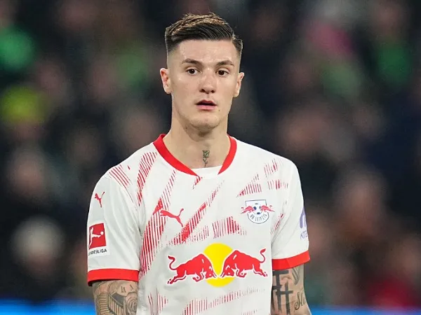 Striker incaran Arsenal, Benjamin Sesko. (Foto: Ulrik Pedersen/NurPhoto via Getty Images)