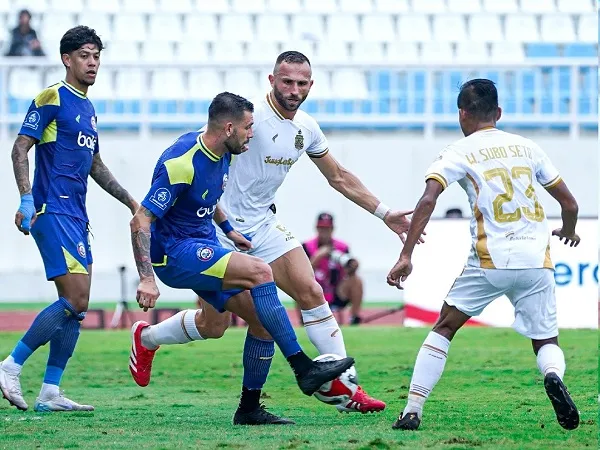 Laga Arema FC kontra Bhayangkara FC/foto dok Arema FC