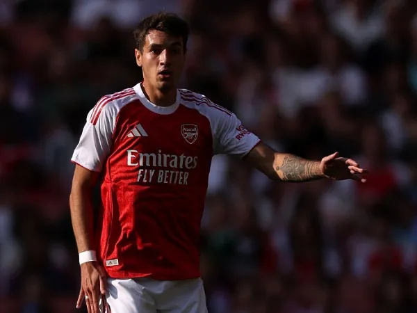 FC Porto memburu bek Arsenal, Jakub Kiwior. (Foto: Justin Setterfield/Getty Images)