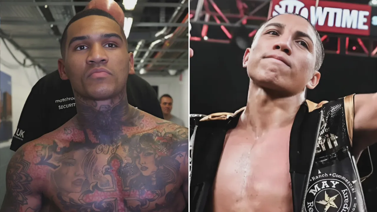Conor Benn (kiri) dan Mario Barrios. (Foto: Fight TV)