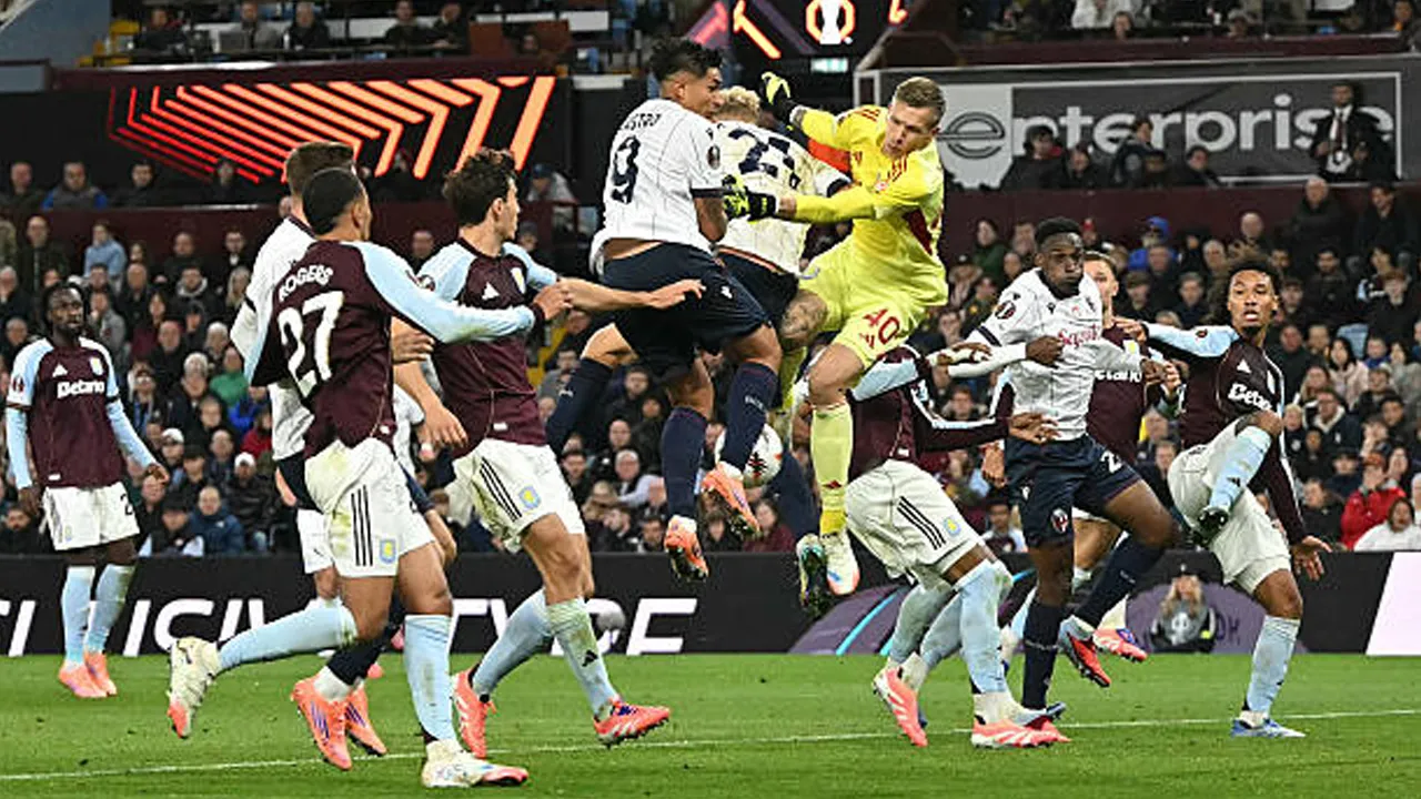 Aston Villa vs Bologna via gettyimages