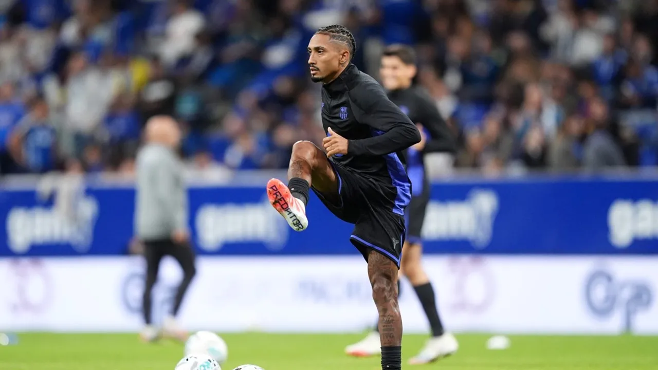 Barcelona Umumkan Raphinha Bakal Absen Selama Tiga Pekan