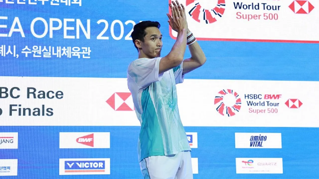 Jonatan Christie bahagia bisa raih gelar di Korea Open 2025. (Gambar: PBSI)