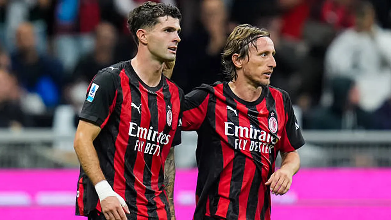 Luka Modric and Christian Pulisic via gettyimages