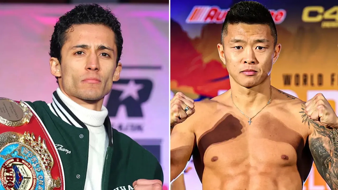 Rafael Espinoza (kiri) dan Arnold Khegai. (Foto: Fight TV)