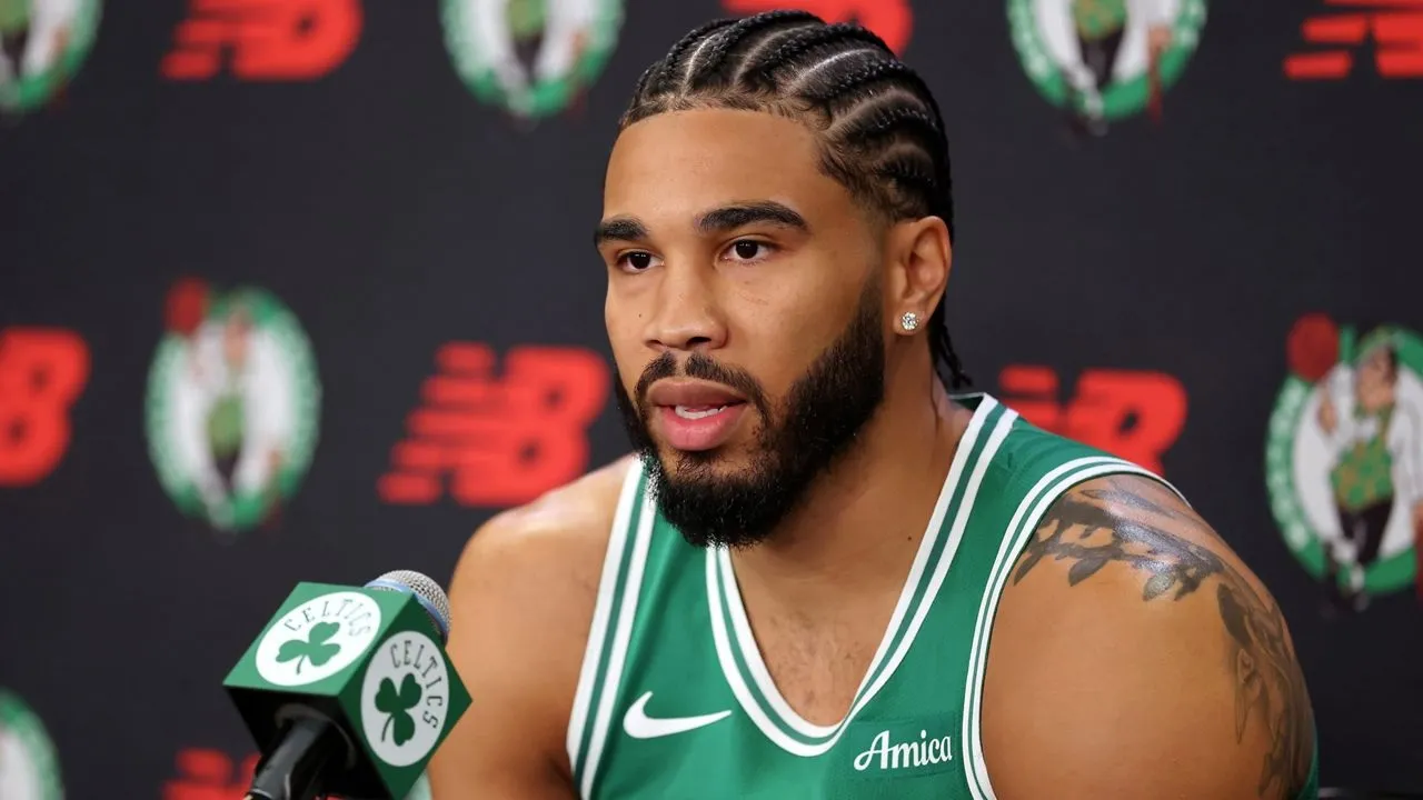 Boston Celtics enggan terburu-buru mainkan Jayson Tatum. (Gambar: ESPN)