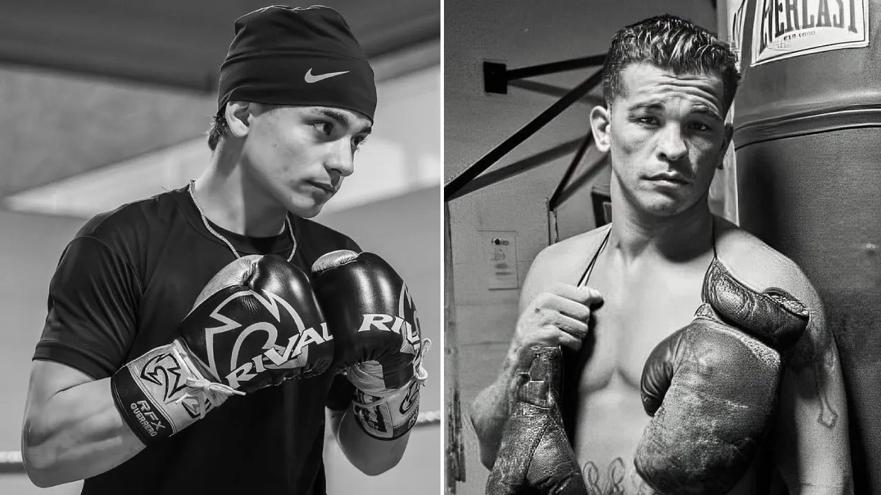 Arturo Gatti Jr (kiri) dan sayng ayah Arturo Gatti Sr. (Foto: Fight TV)