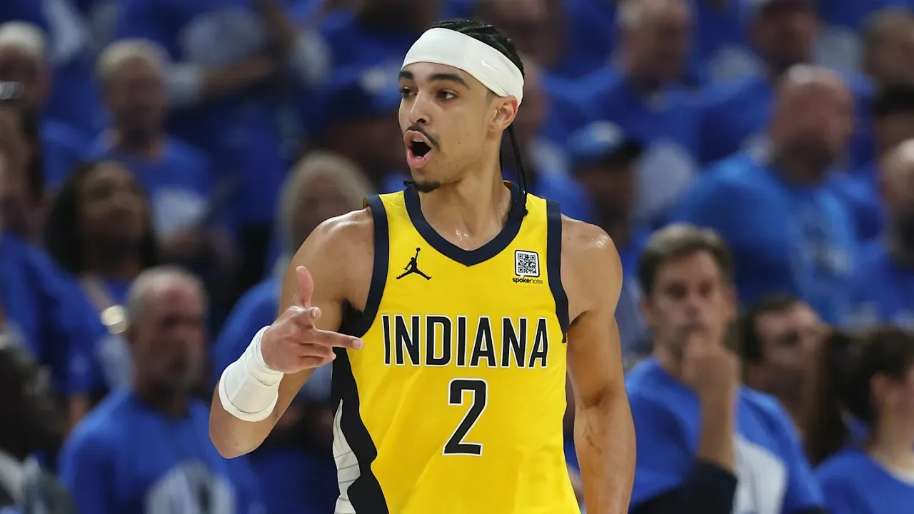 Andrew Nembhard sudah antusias hadapi Milwaukee Bucks. (Gambar: 8 Points 9 Seconds)