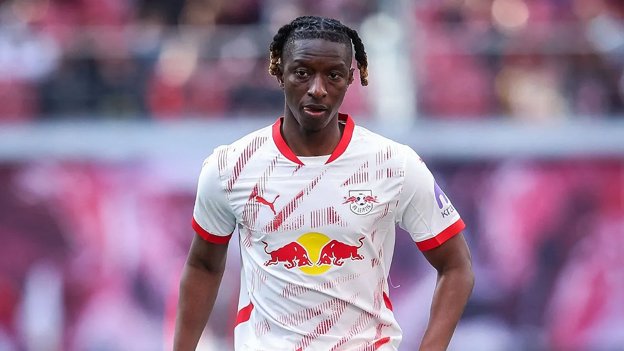Gelandang RB Leipzig, Amadou Haidara, masuk radar Aston Villa. (Foto: RONNY HARTMANN/AFP via Getty Images)