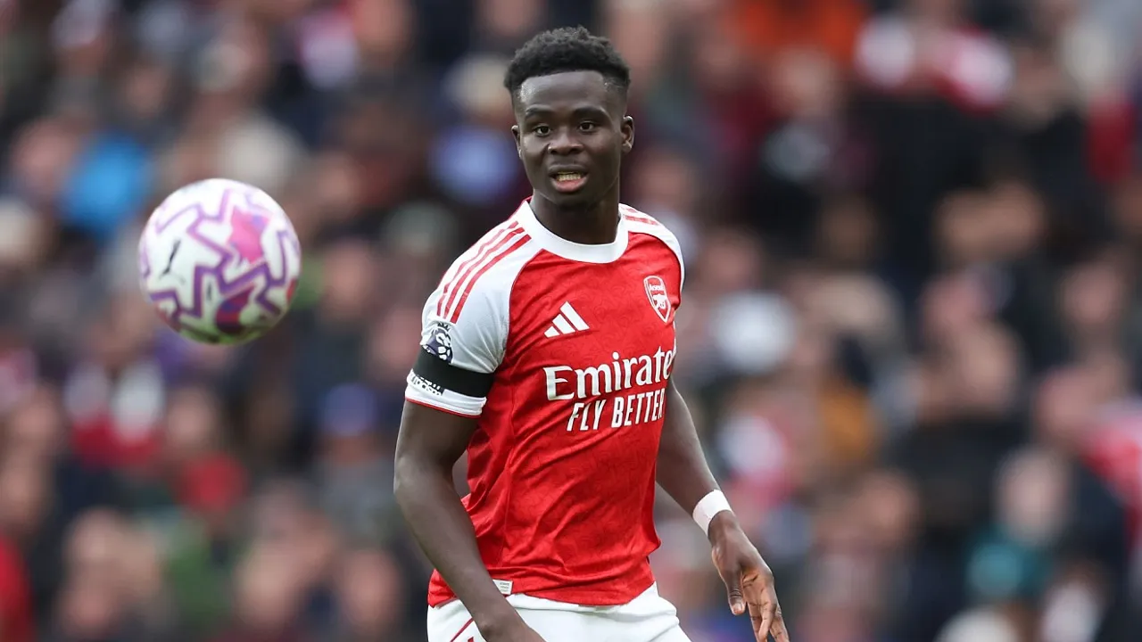 Winger Arsenal, Bukayo Saka. (Foto: Rob Newell - CameraSport via Getty Images)