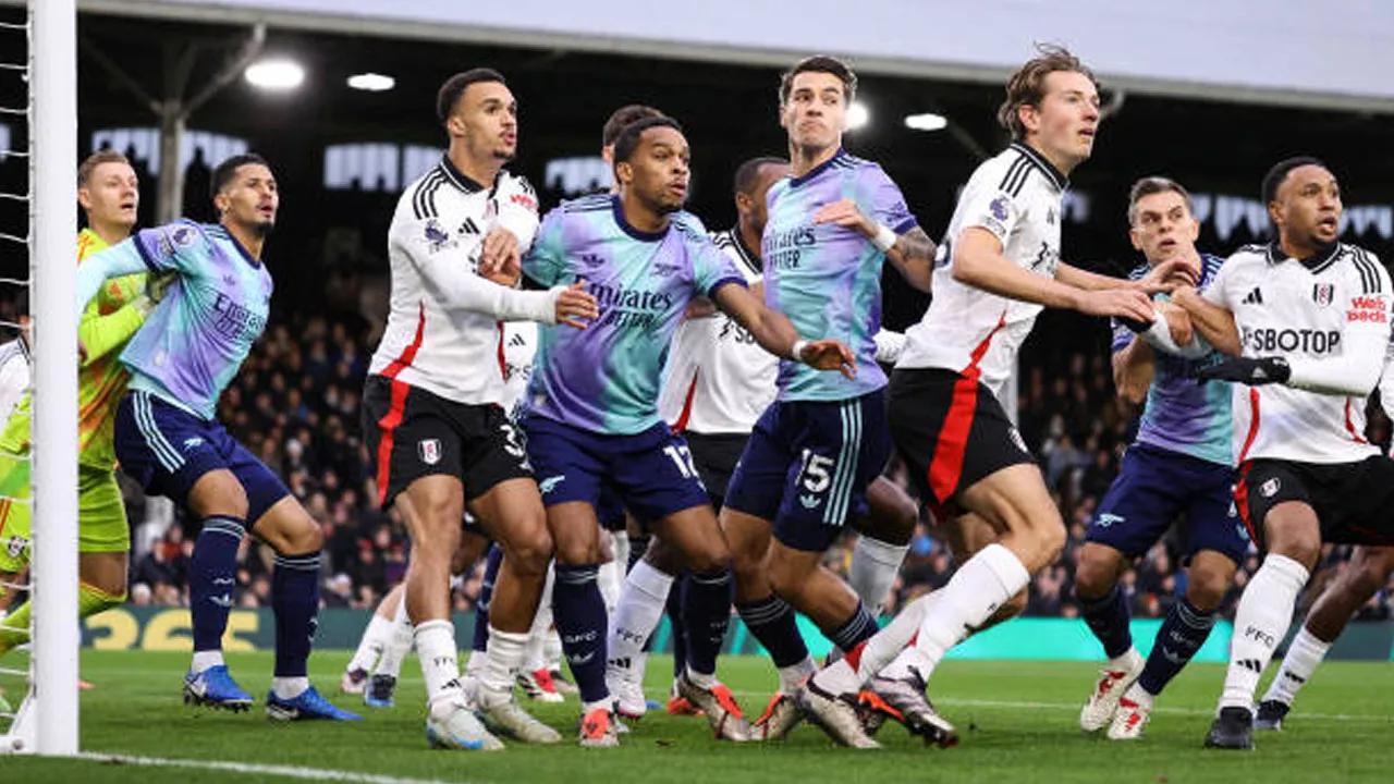 Fulham vs Arsenal via gettyimages