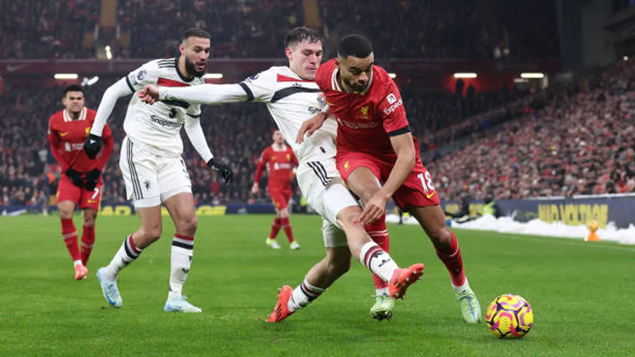 Liverpool vs Manchester United via gettyimages