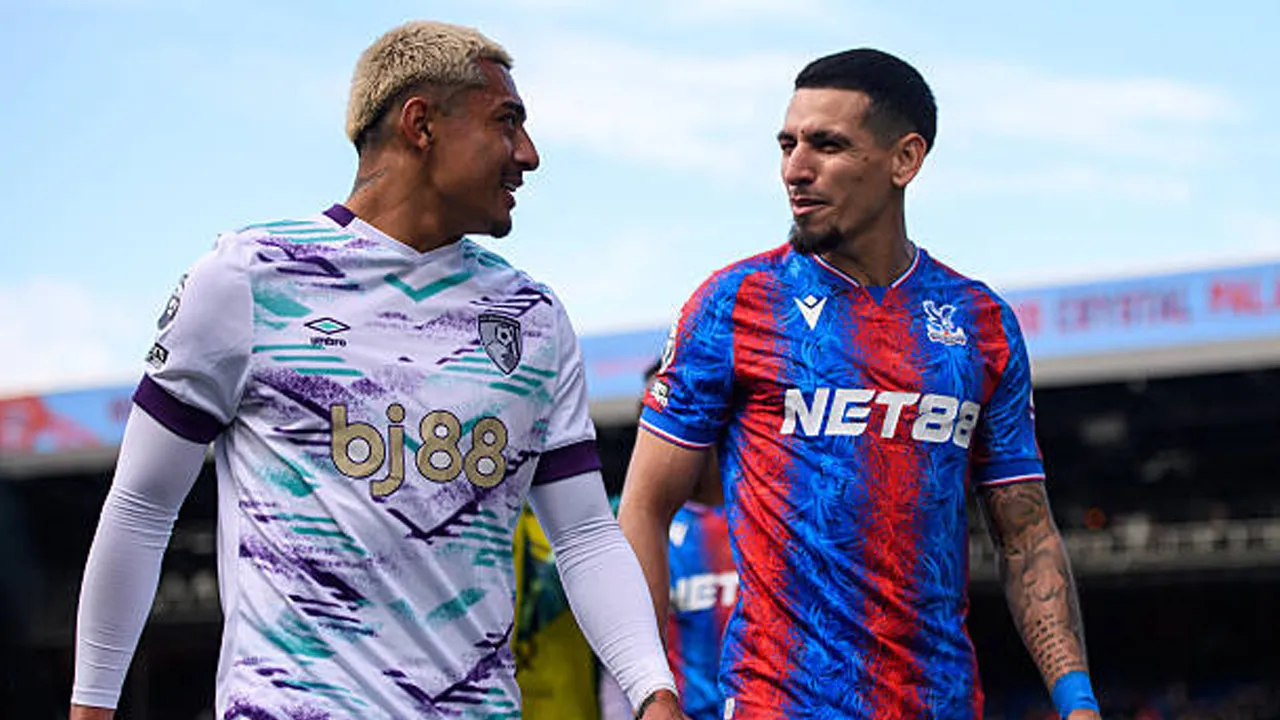 Crystal Palace vs Bournemouth via gettyimages