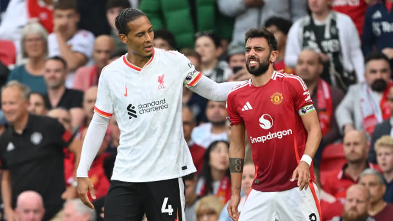 Liverpool vs Manchester United via gettyimages