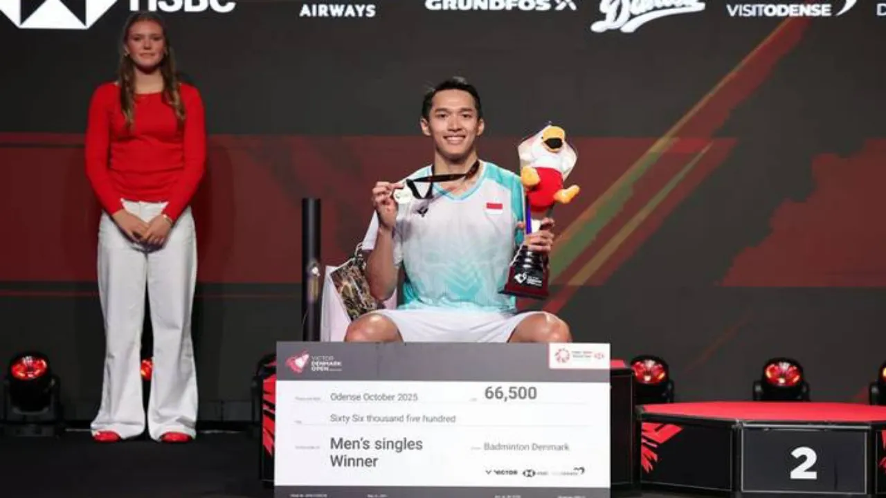 Jonatan Christie Bersyukur Raih Gelar Keduanya Musim Ini di Denmark Open