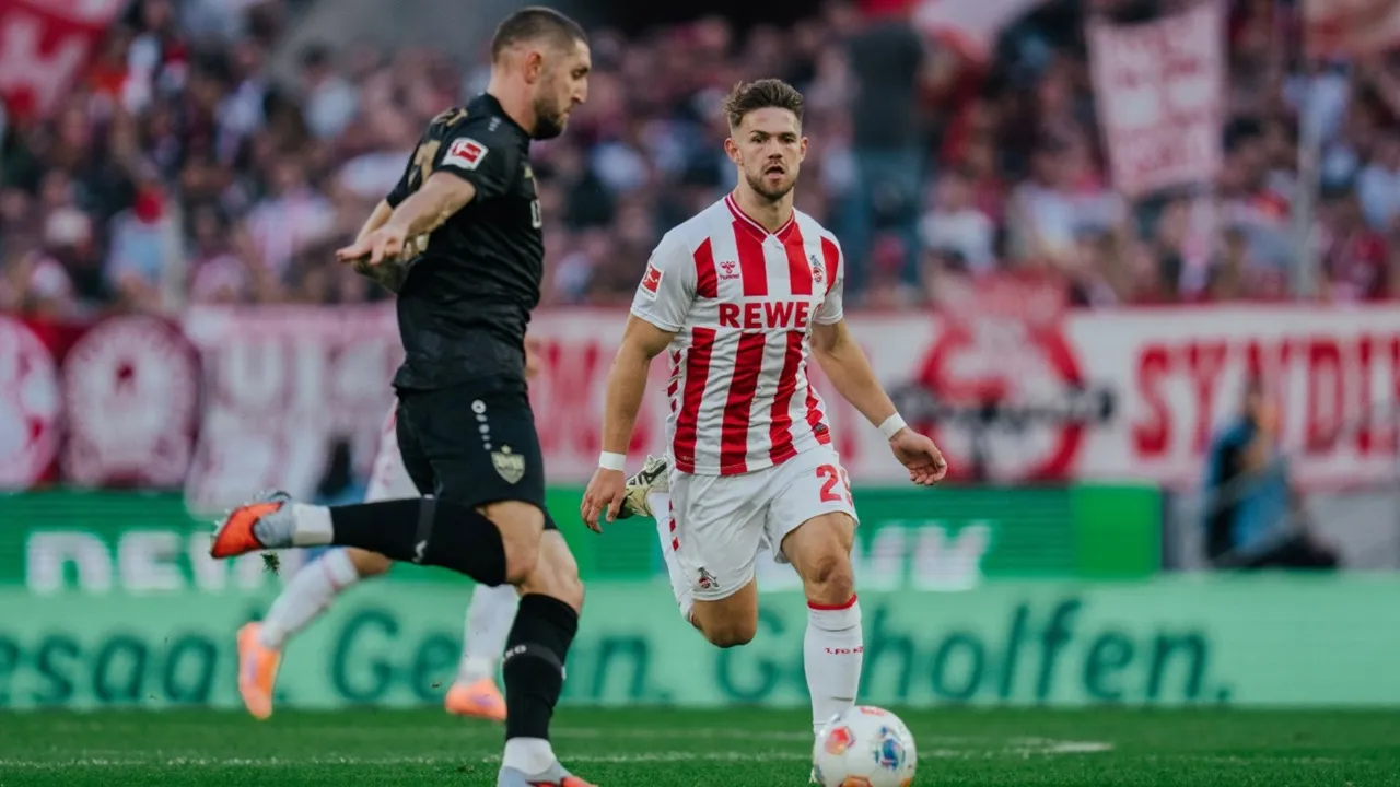 Aksi Said El Mala Saat Bermain Bersama FC Koln Melawan VfB Stuttgart (Sumber: fc.de/)