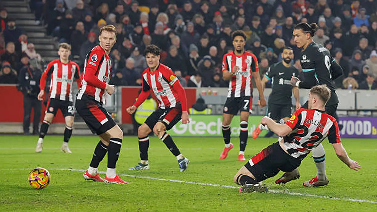 Brentford vs Liverpool via gettyimages