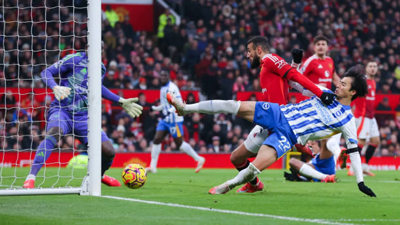 Manchester United vs Brighton via gettyimages