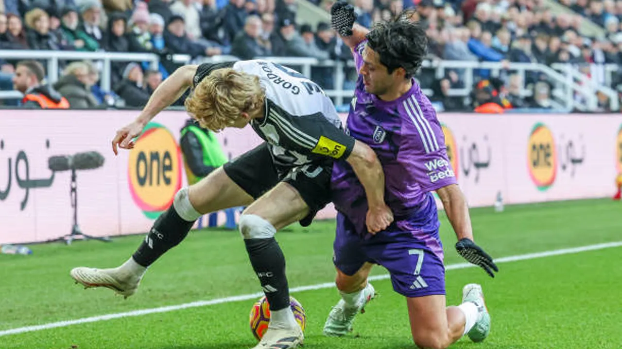 Newcastle United vs Fulham via gettyimages