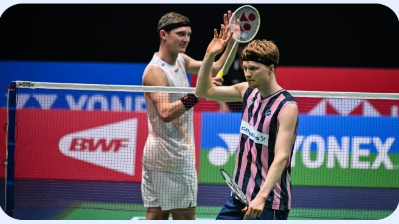 French Open 2025: Anders Antonsen Menangi Derby Melawan Viktor Axelsen