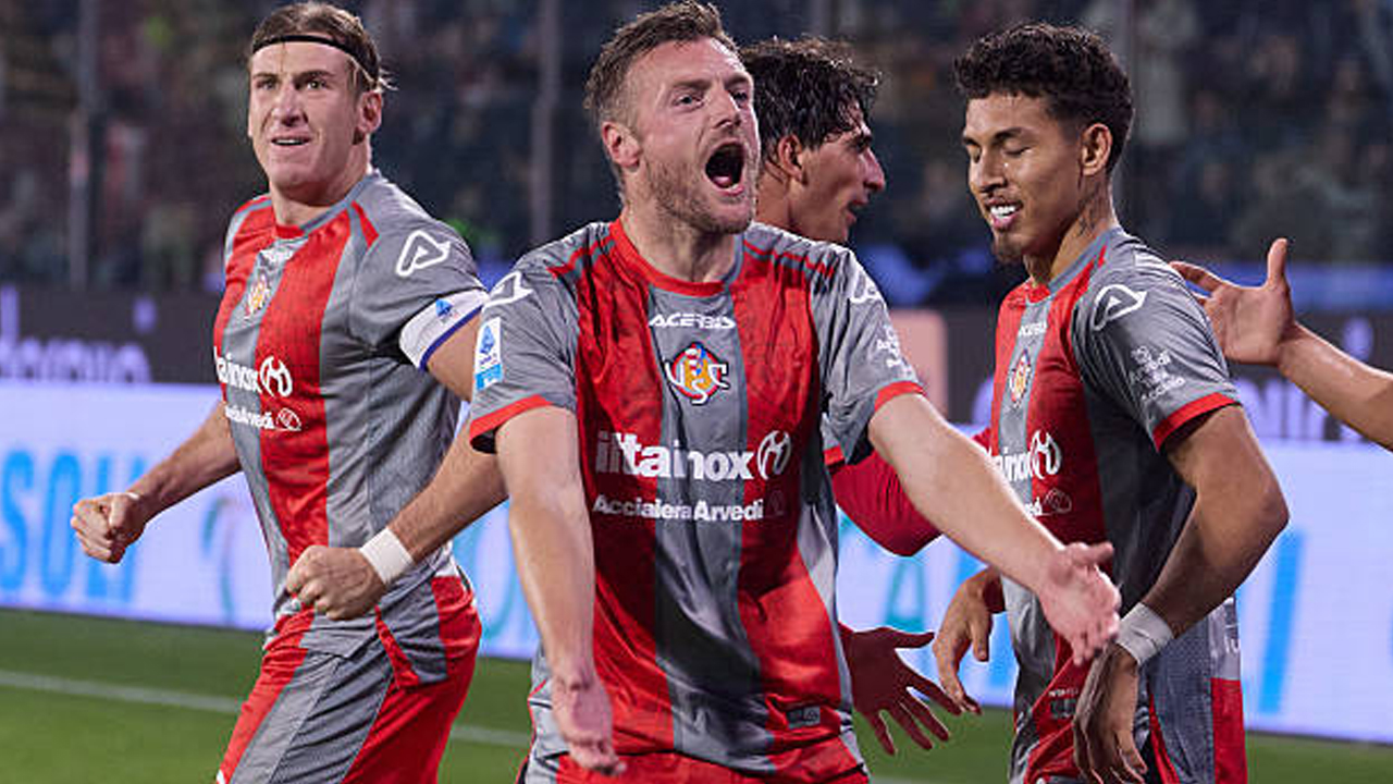 Jamie Vardy Cetak Gol Perdana di Serie A, Sesali Hasil Imbang Cremonese