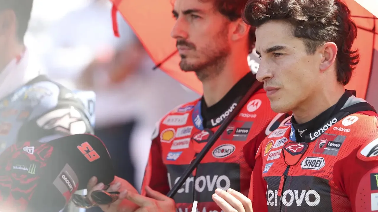 Francesco Bagnaia dan Marc Marquez