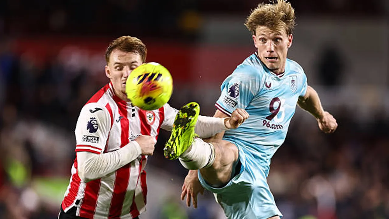 Brentford vs Burnley via gettyimages