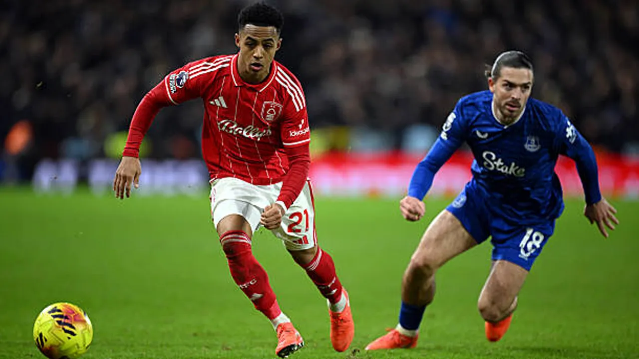 Nottingham Forest vs Everton via gettyimages