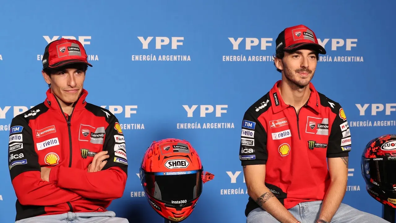 Francesco Bagnaia dan Marc Marquez