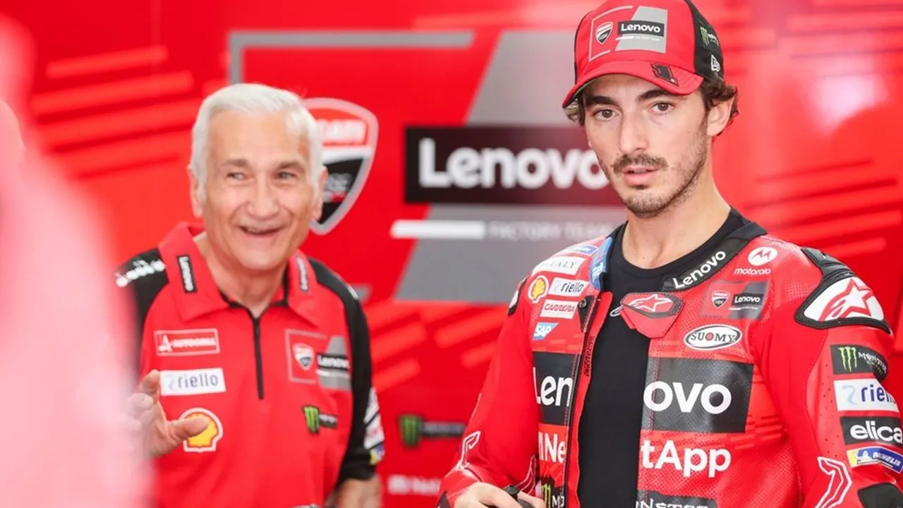 Francesco Bagnaia dan Davide Tardozzi