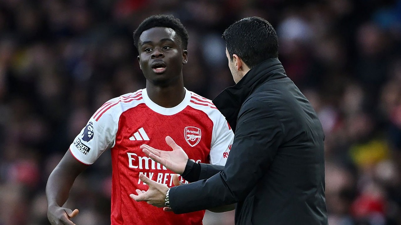 Mikel Arteta Pilih Bungkam soal Kontrak Baru Bukayo Saka