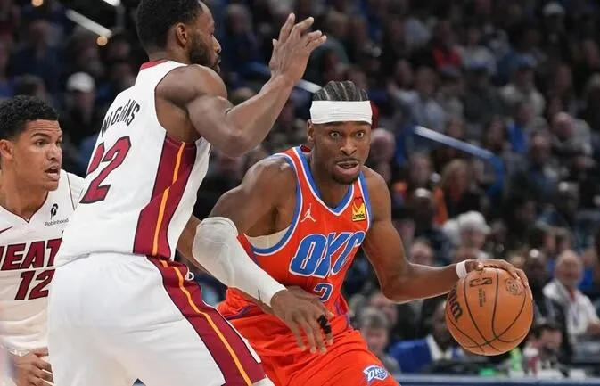 Thunder Atasi Serangan Heat, Menang 124-112 - sumber: (mainbasket)